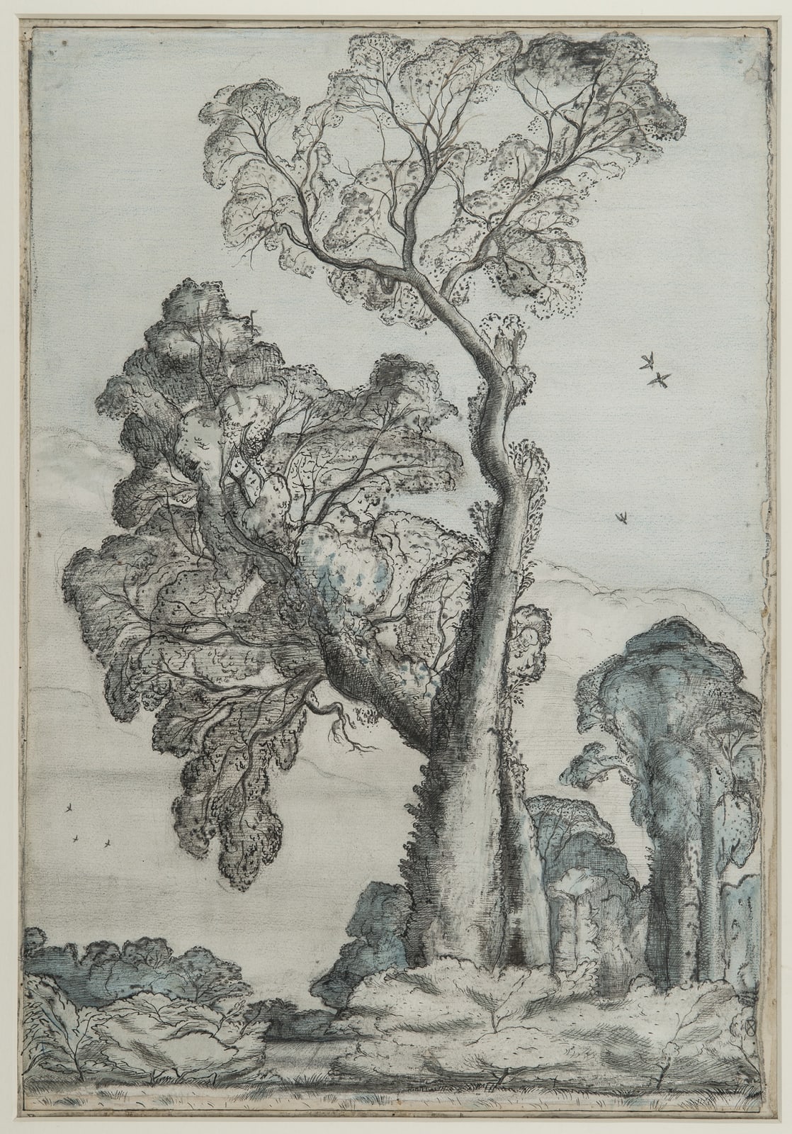 Paul Nash, Landscape with a Large Tree, 1912