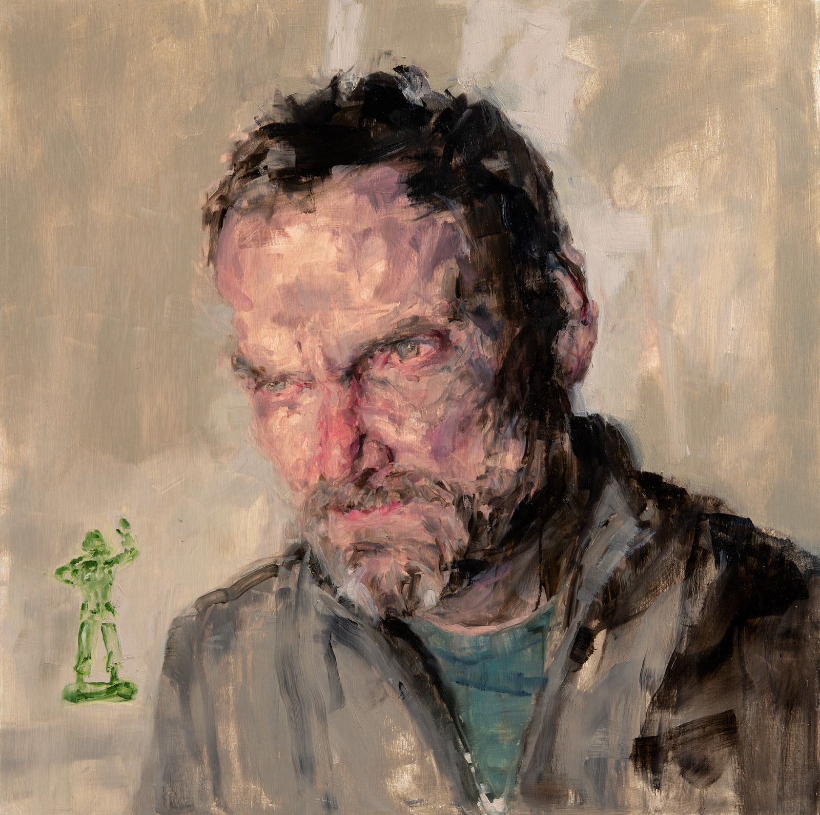 Matthew Watts, Self Portrait with Soldier, 2022