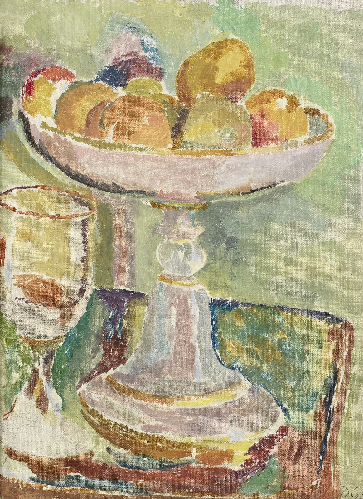 Duncan Grant, Still Life with Compotier and Glass, 1916-17, c.