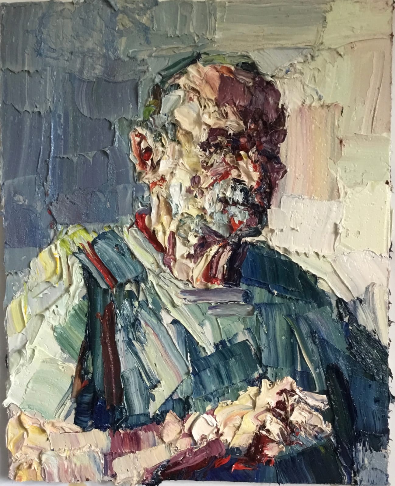 George Rowlett, Self-portrait at 81, Morning and Afternoon Light, 2022