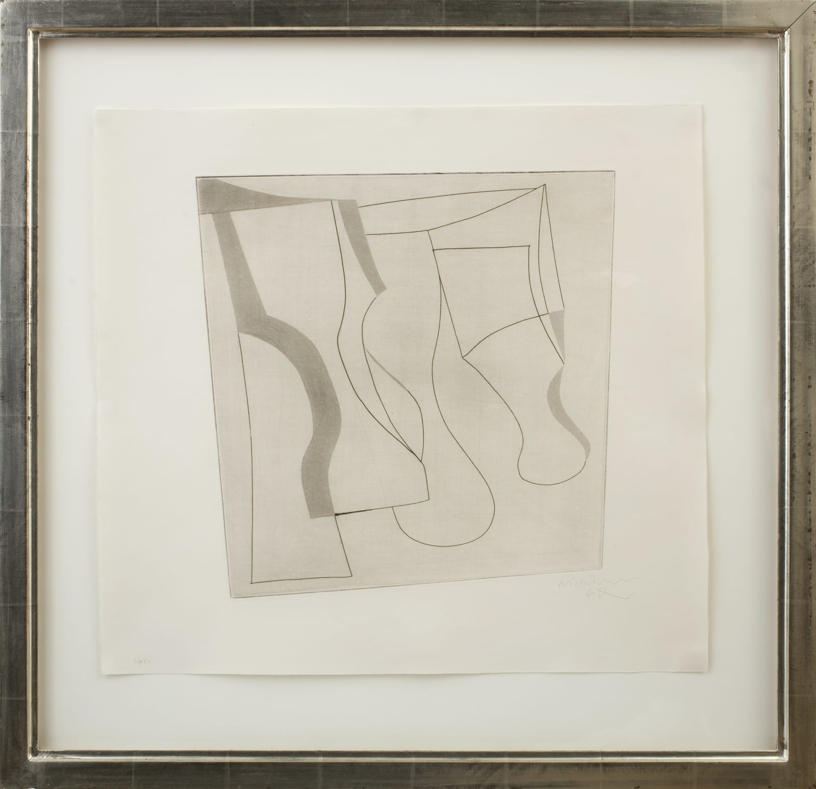 Ben Nicholson, Still life with grey, 1967