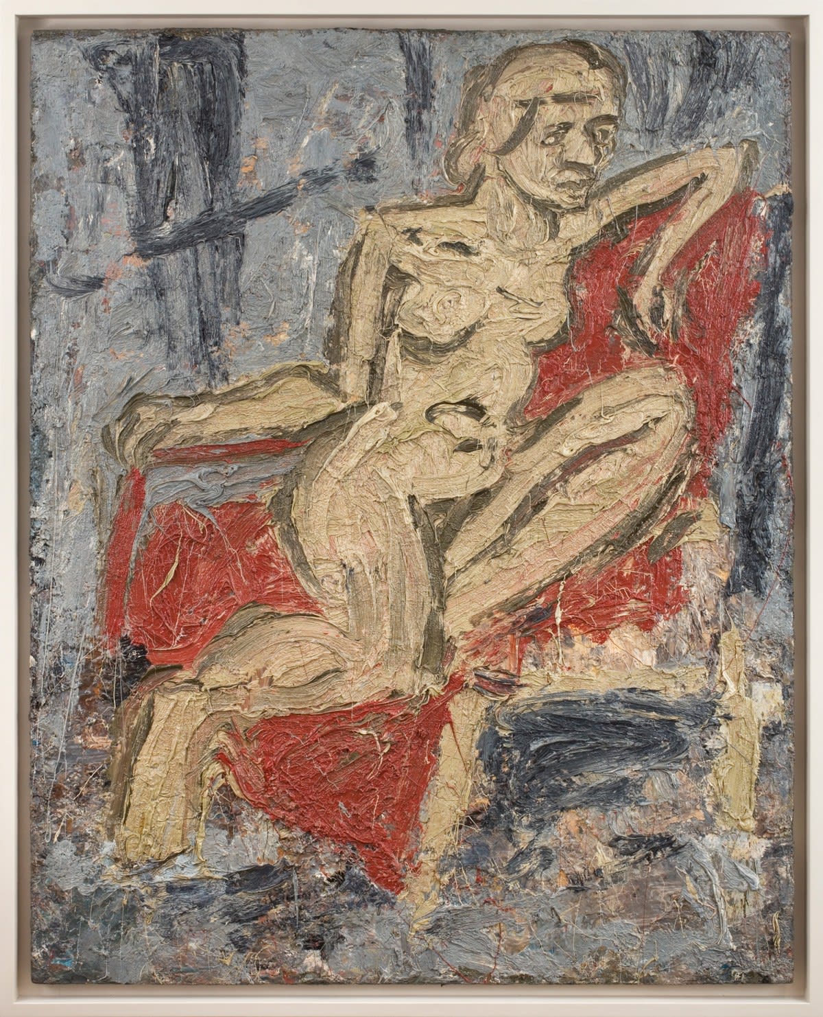 Leon Kossoff, Fidelma in a Red Chair, 1981