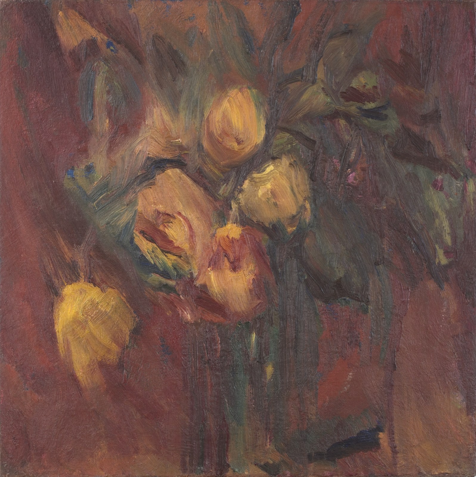 David Bomberg, Purple Flowers, 1937