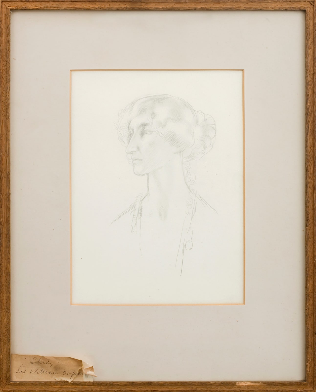 William Orpen, Portrait of a Young Woman, Head and Shoulders