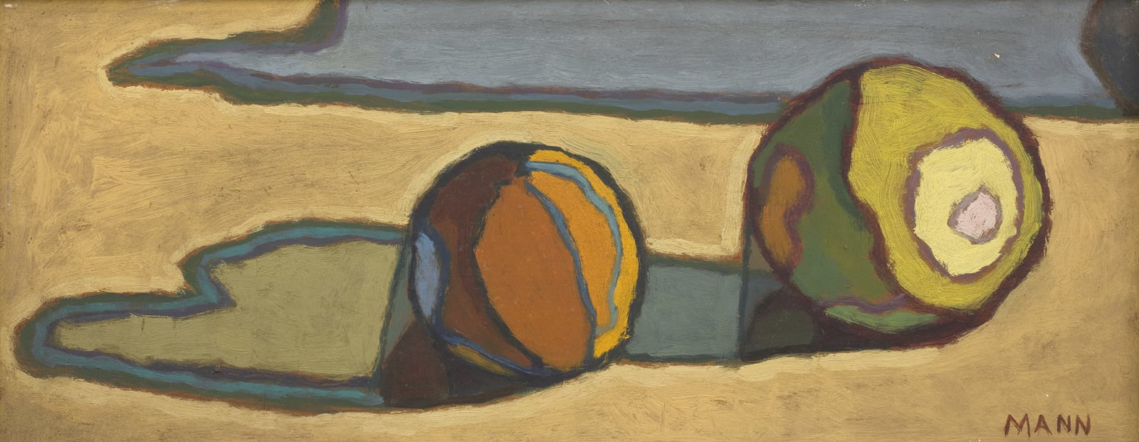 Cyril Mann, Still Life of Fruit , 1955 c.