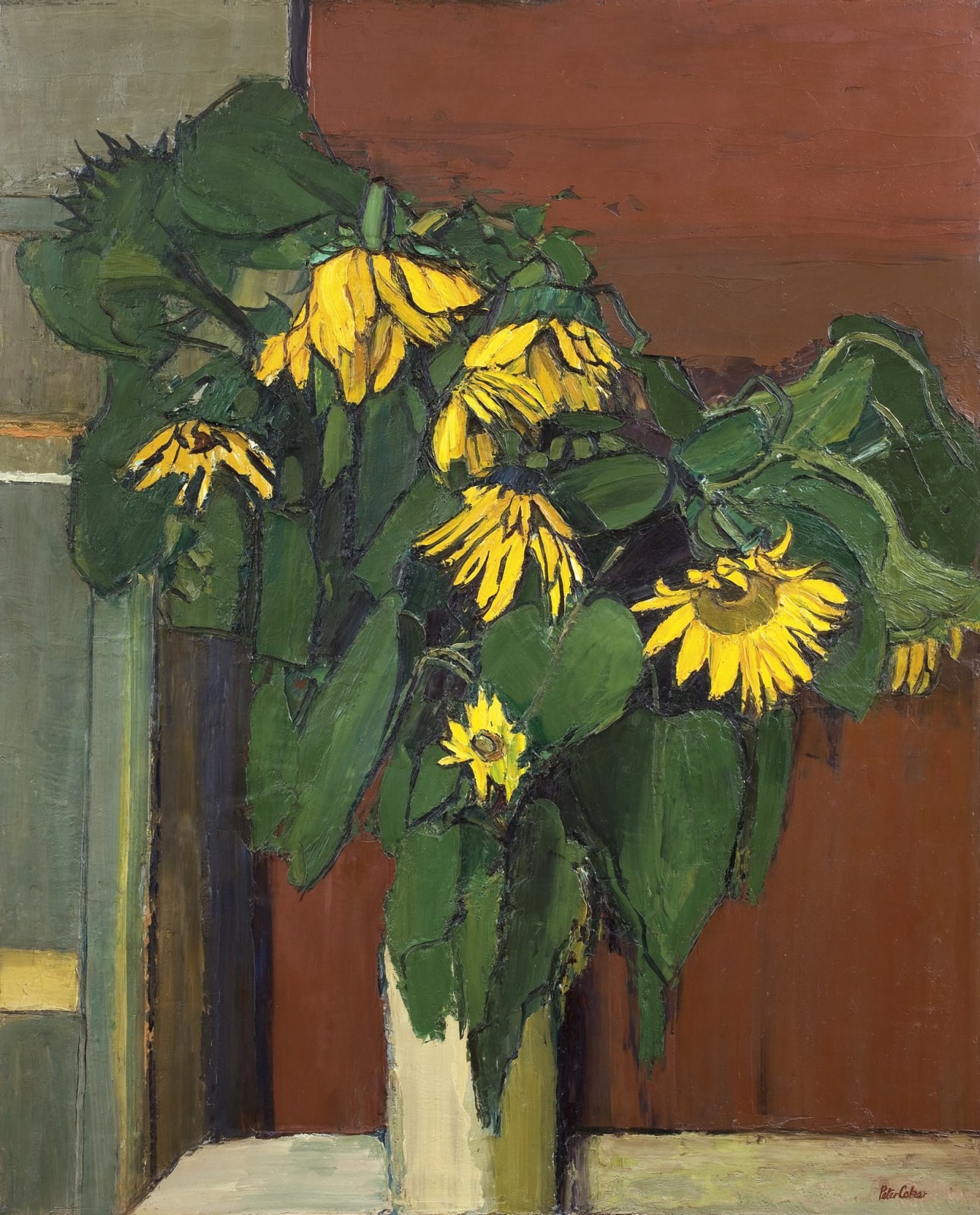 Peter Coker, Sunflowers, 1958