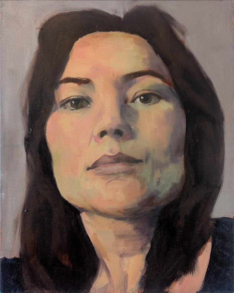 Sarah White, Self portrait, Gaze, 2025