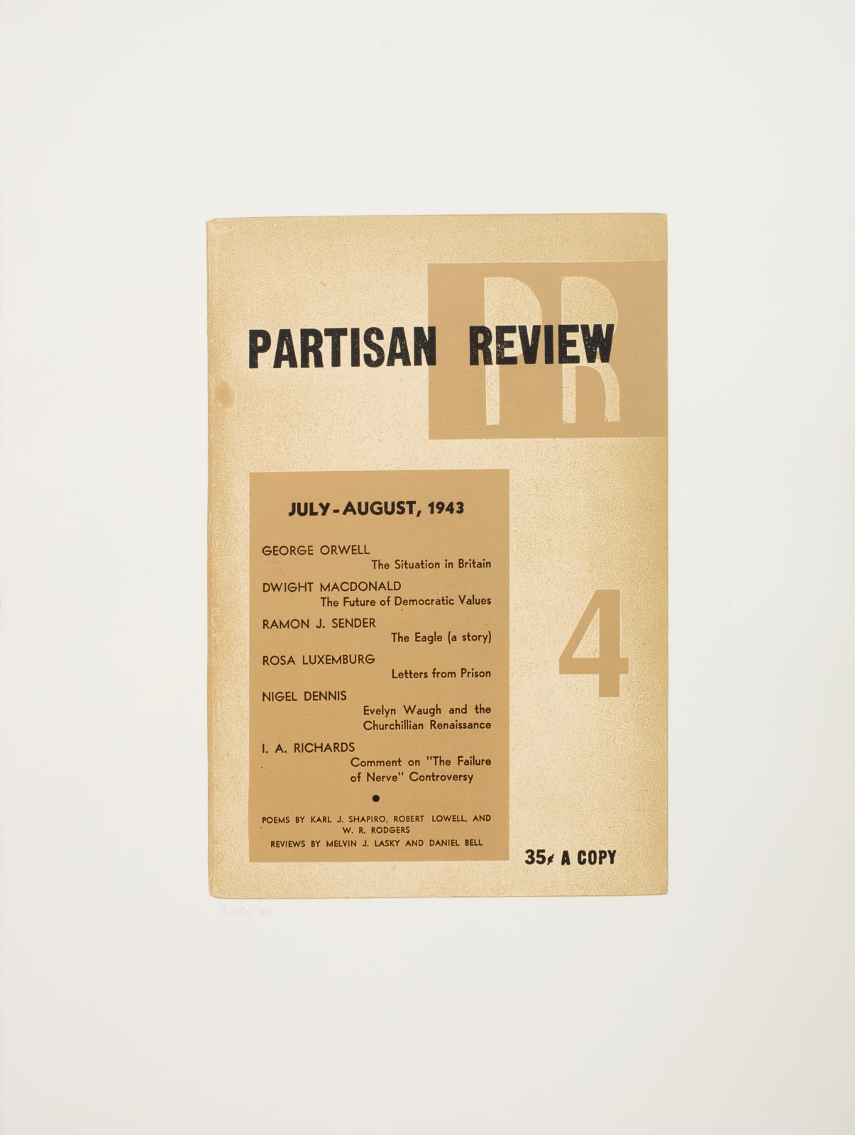 R. B. Kitaj, Partisan Review (In Our Time), 1969-70
