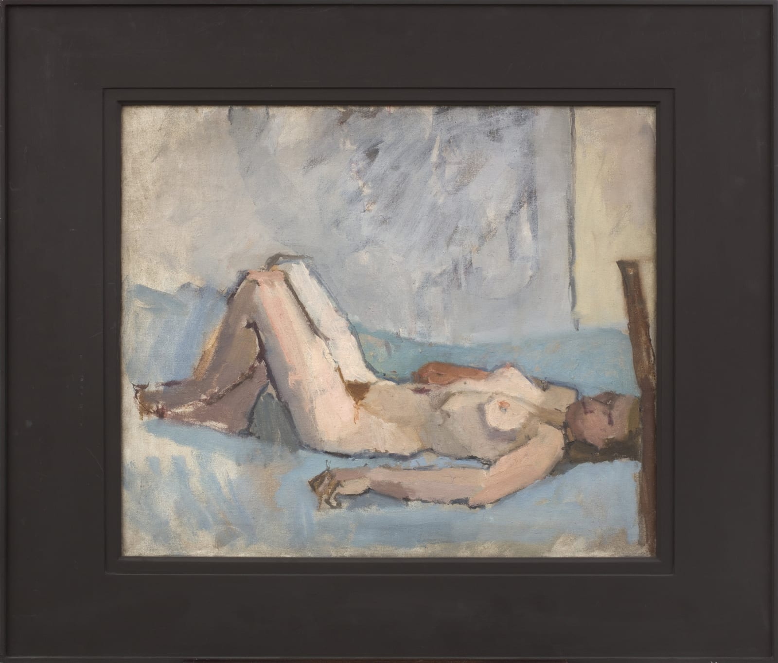 Euan Uglow, Nude on Back with Knees Raised, 1961