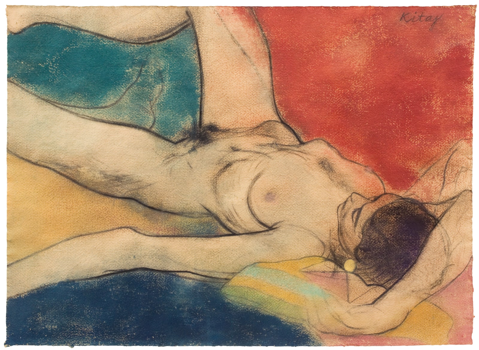 R. B. Kitaj, Annabel on her Back, 1980