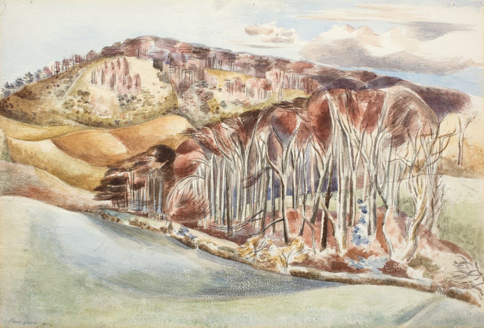 Paul Nash, Wood and Hill, 1932