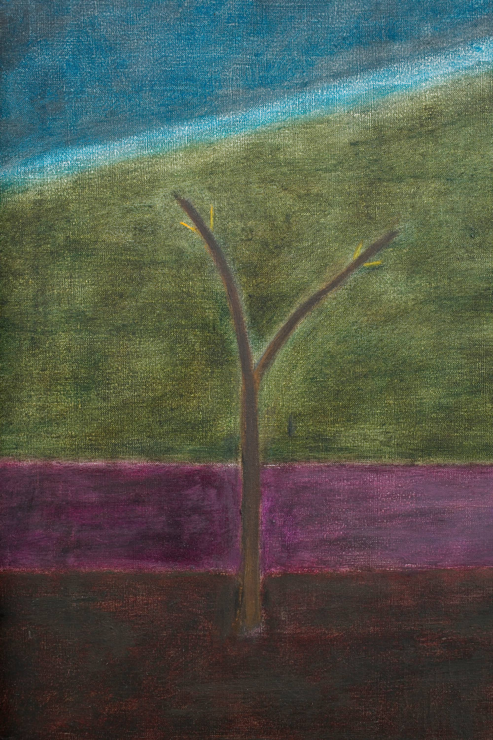 Craigie Aitchison, Landscape with Tree, 1971, c.
