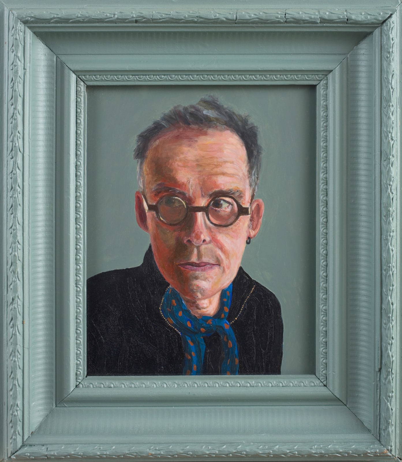 Graham Rees, Self Portrait with Scarf, 2019