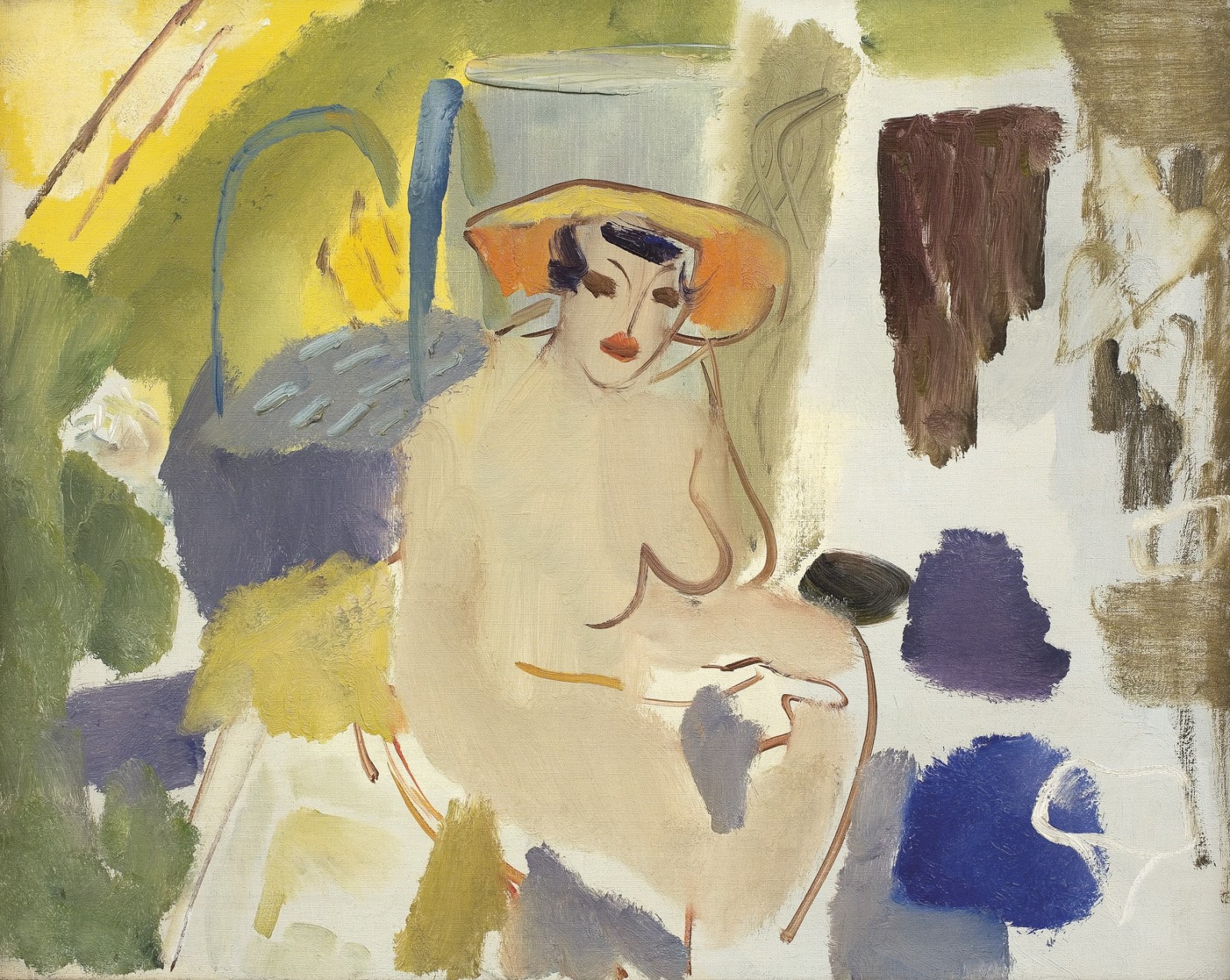 Ivon Hitchens, Nude in an Interior - Hampstead, 1935 c.