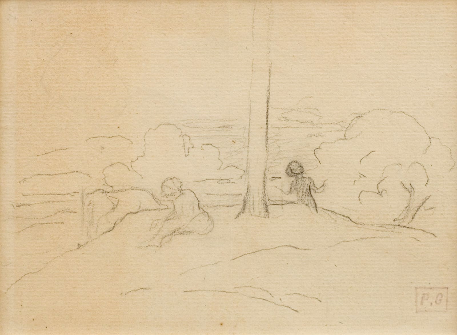 Paul Gauguin, Double-sided sheet of studies of Martiniquais figures, 1887