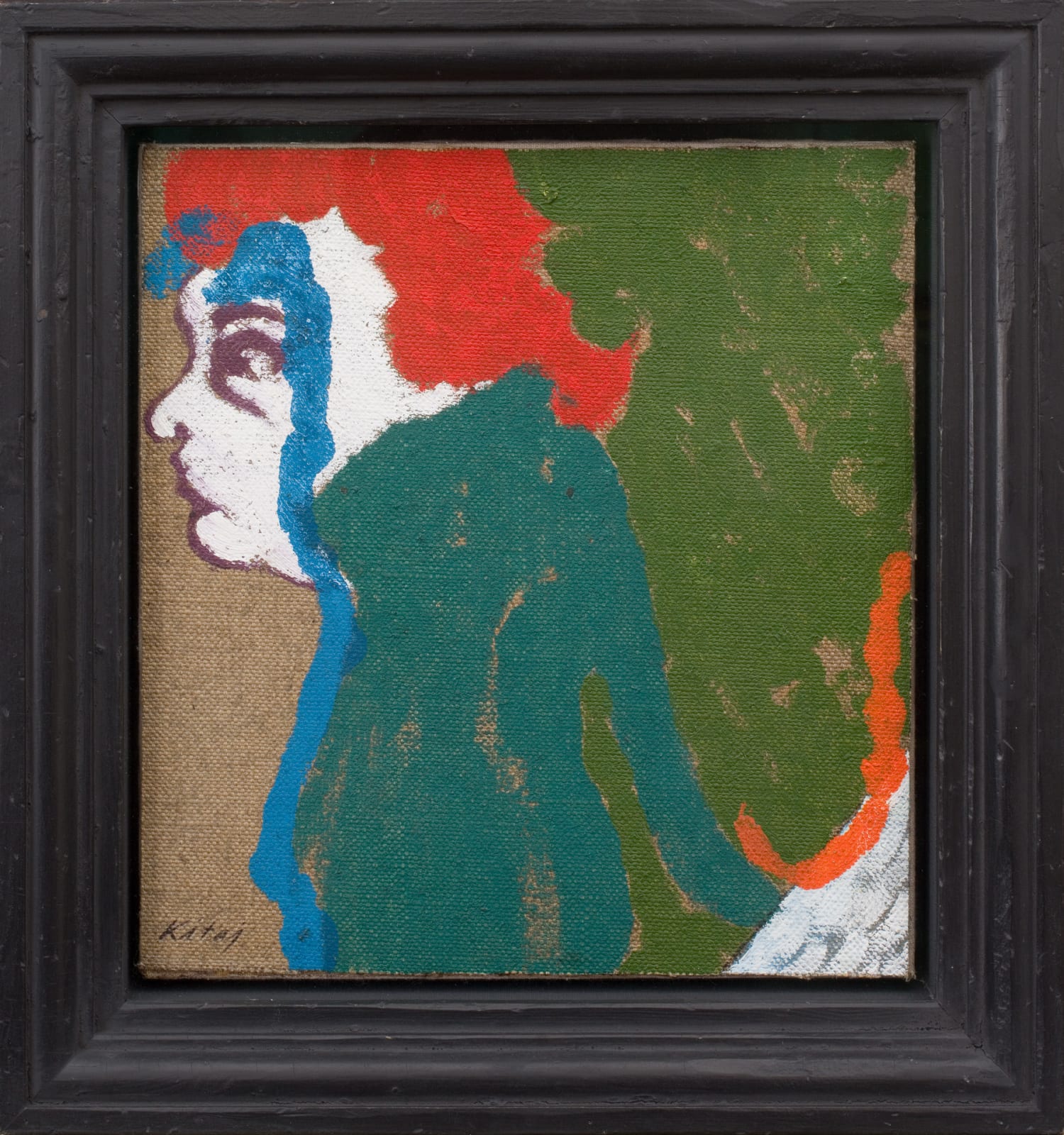 R. B. Kitaj, White Profile with Red Hair (Vienna) [Little Convert], 1951–52