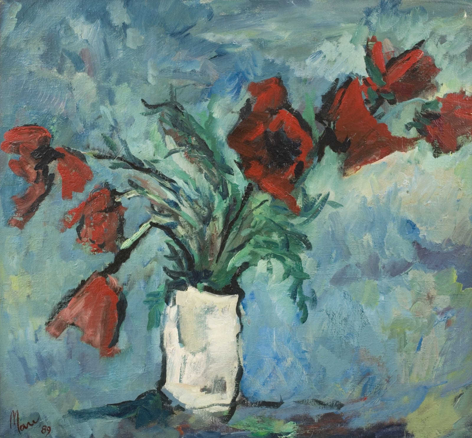 Leslie Marr, Still Life with Poppies