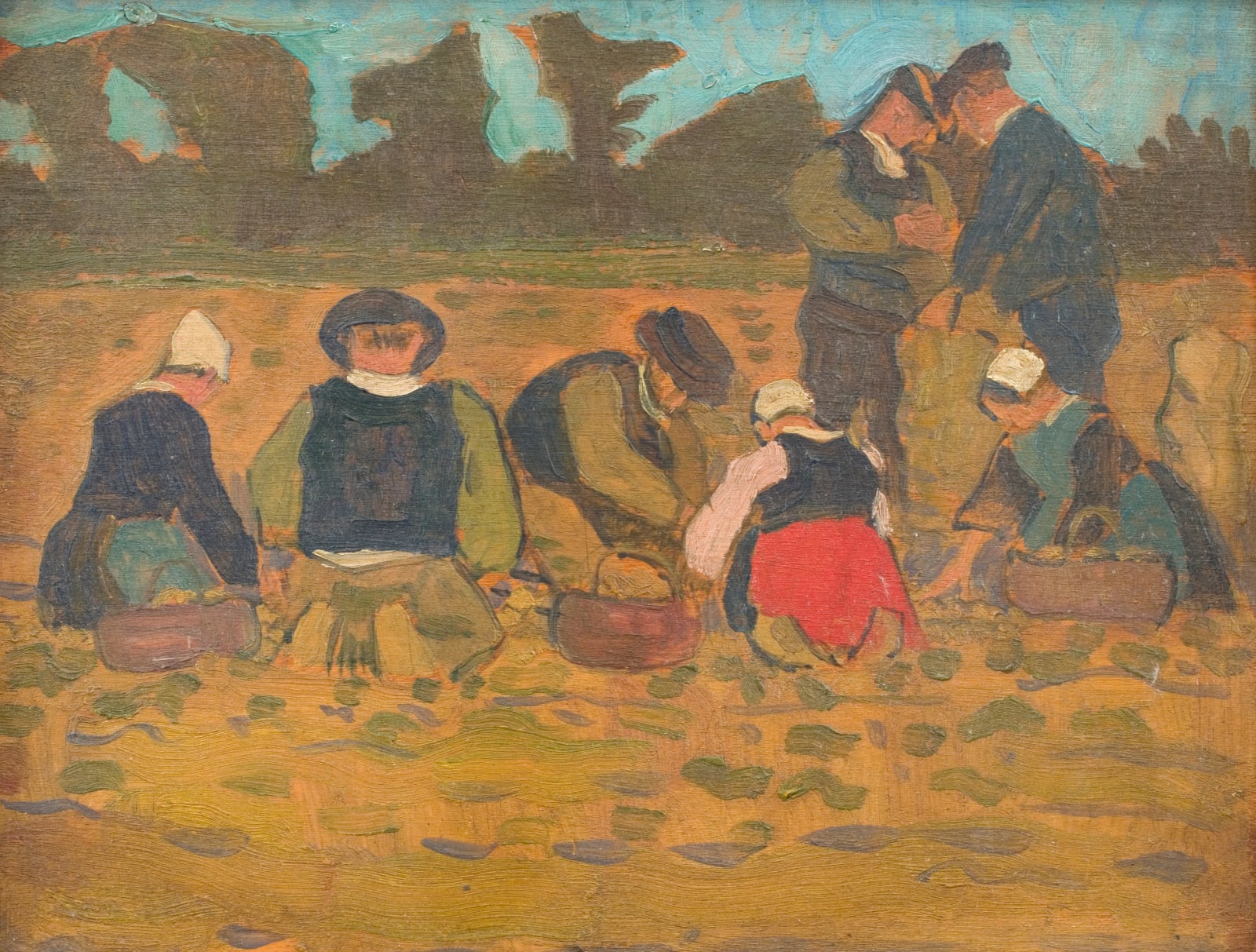 Henry Lamb, Potato Gatherers, 1911–12