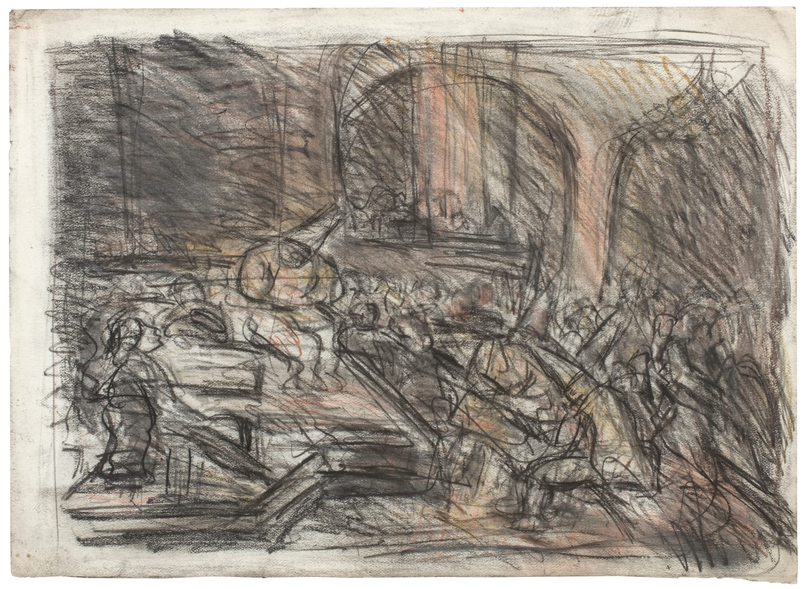 Leon Kossoff, From Goya, 'Auto de Fe', 1994