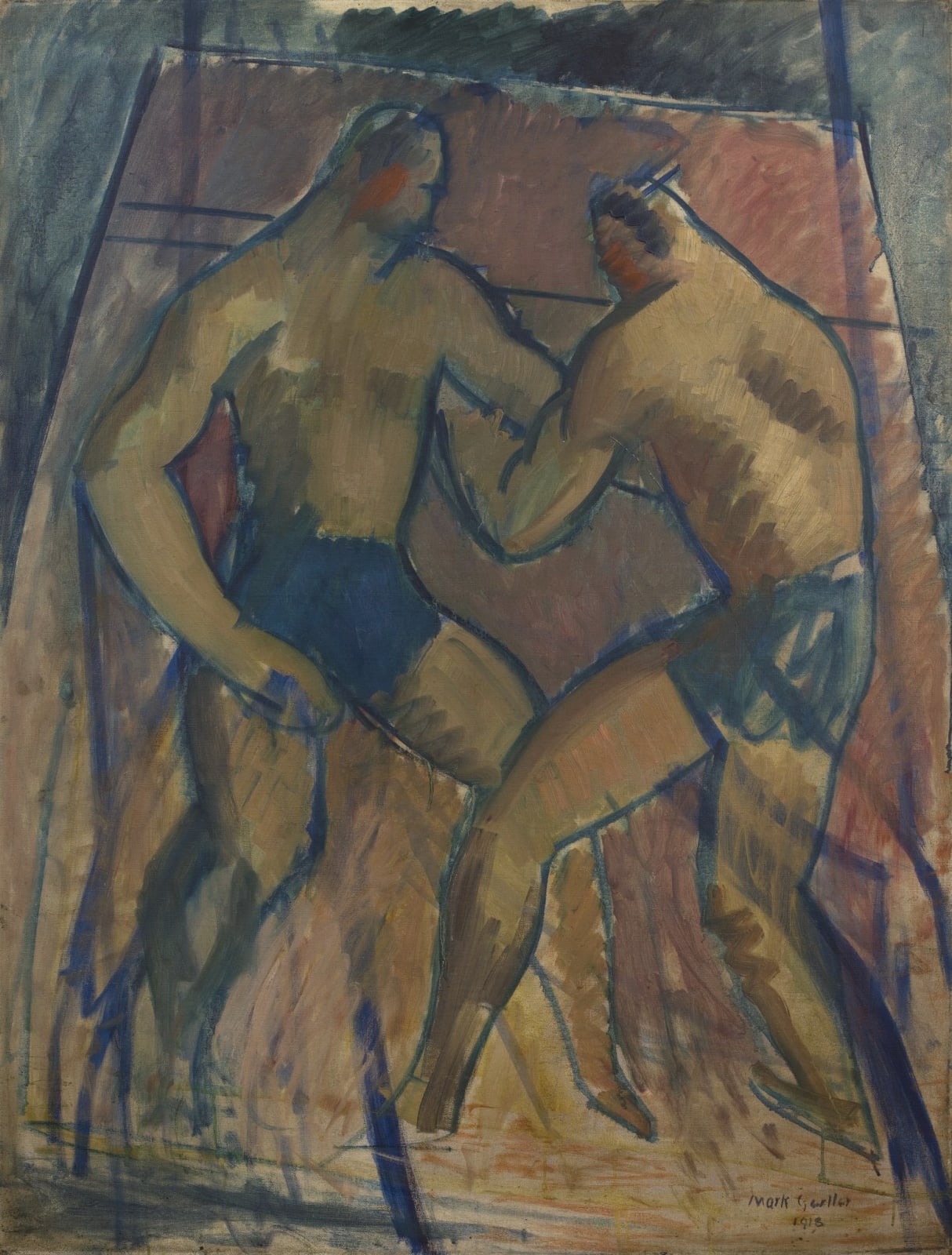 Mark Gertler, Boxers, 1918