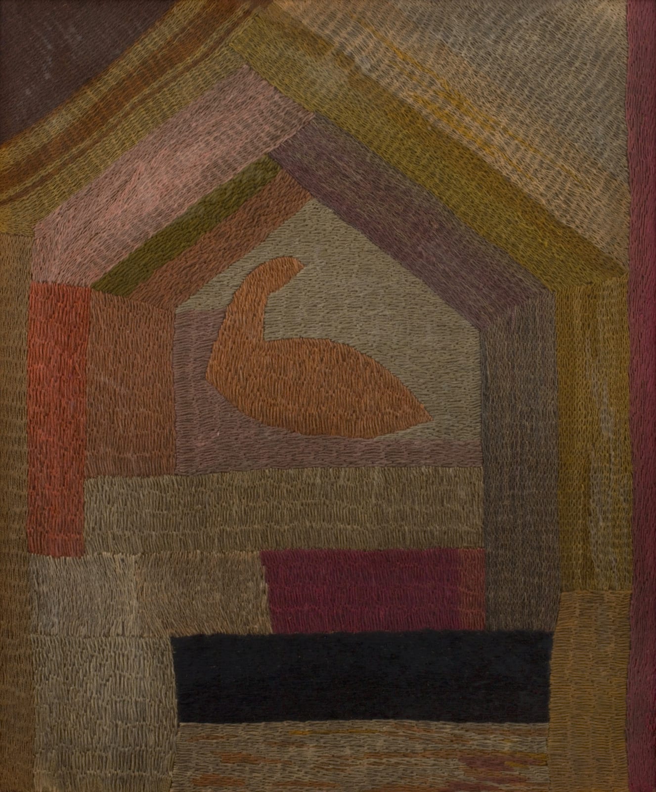 Duncan Grant, Embroidered firescreen, 1915-20