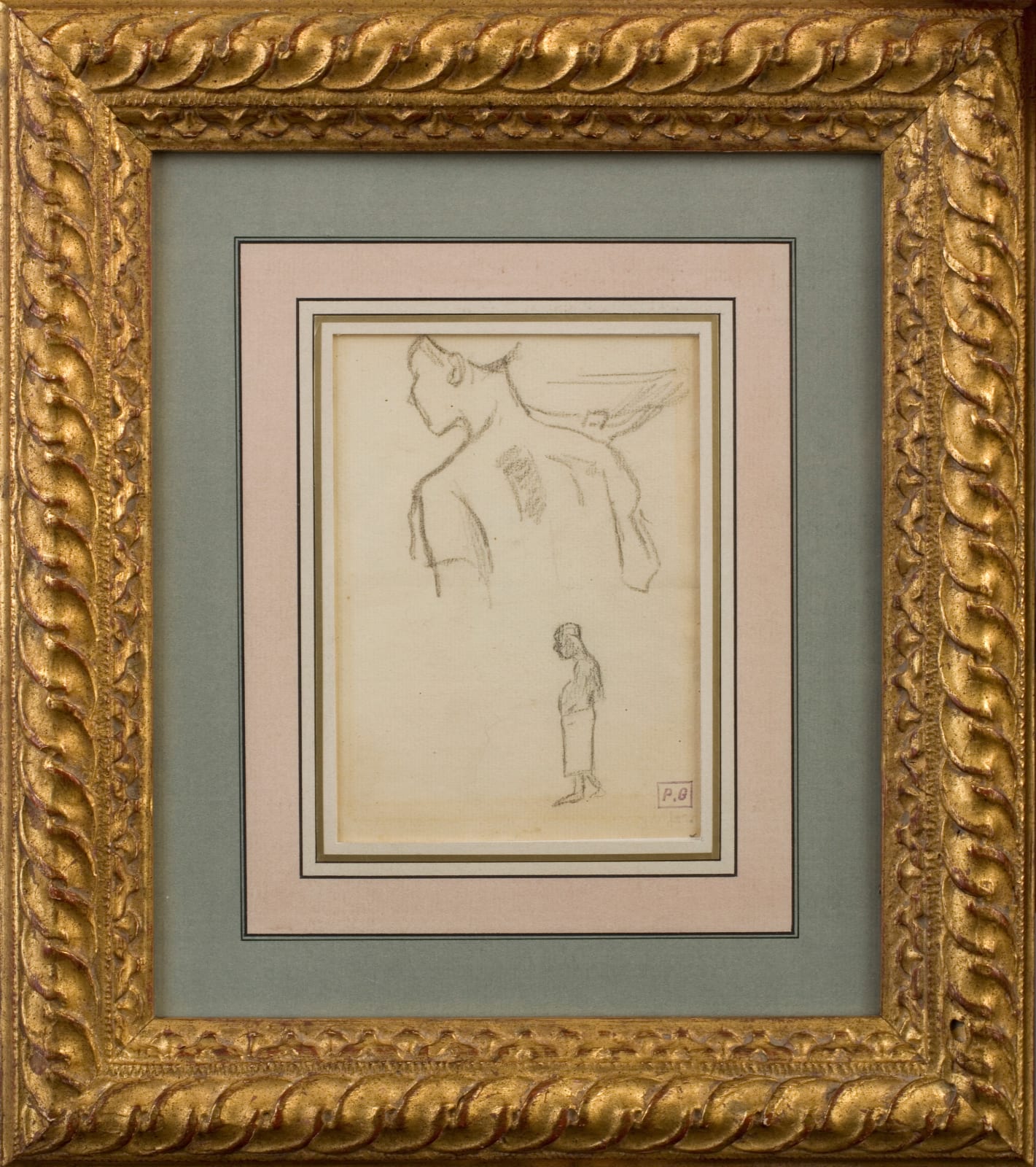 Paul Gauguin, Double-sided sheet of studies of Martiniquais figures, 1887
