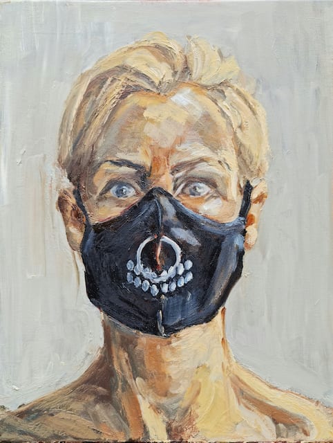 Anita Dangel, Mask on