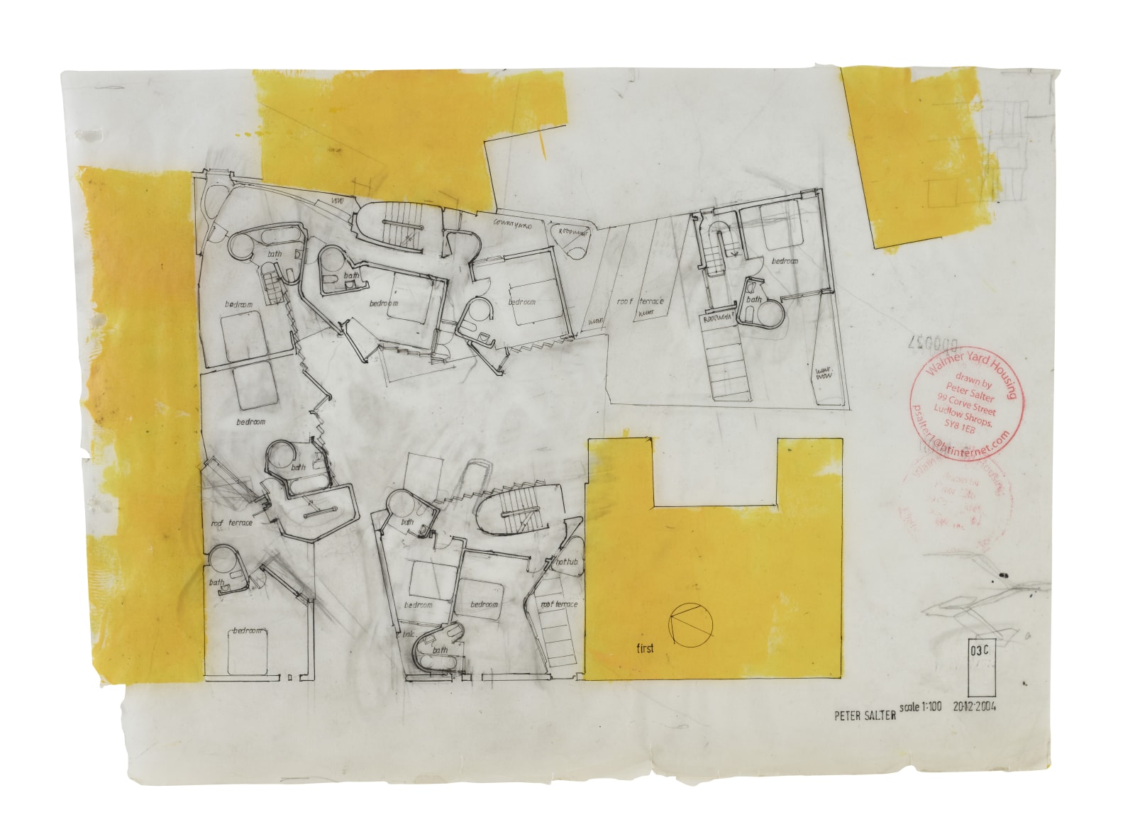 Peter Salter, Preliminary first floor plan (1:100), 2004