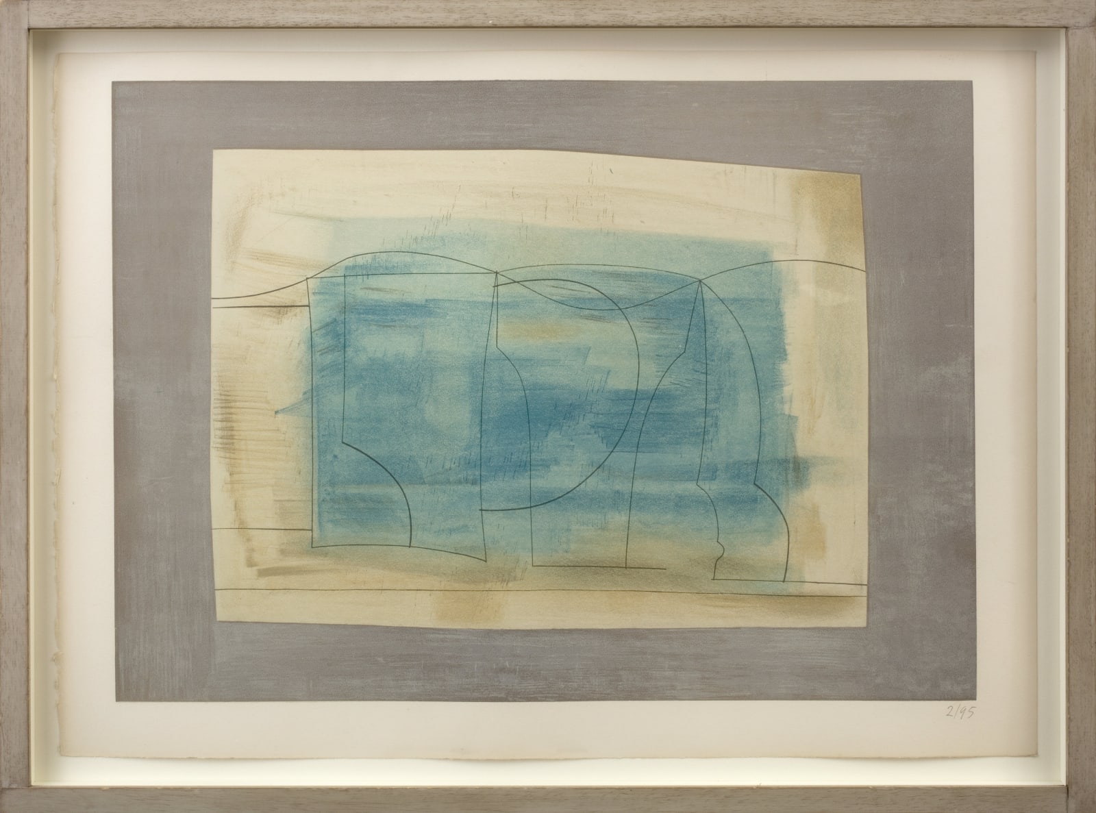Ben Nicholson, Still life (blue), 1962