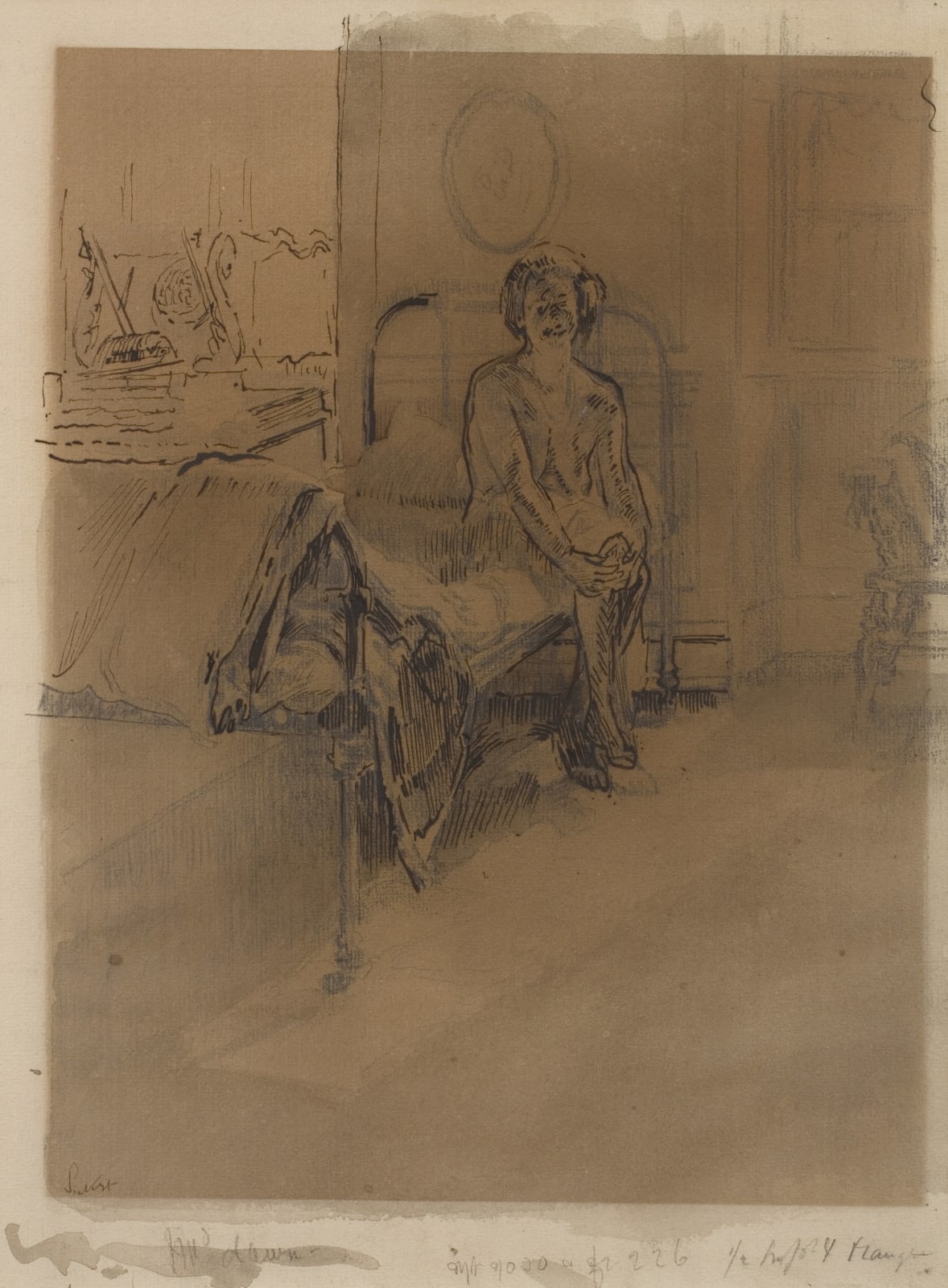 Walter Sickert, Wellington House Academy, Nude, 1913, c.