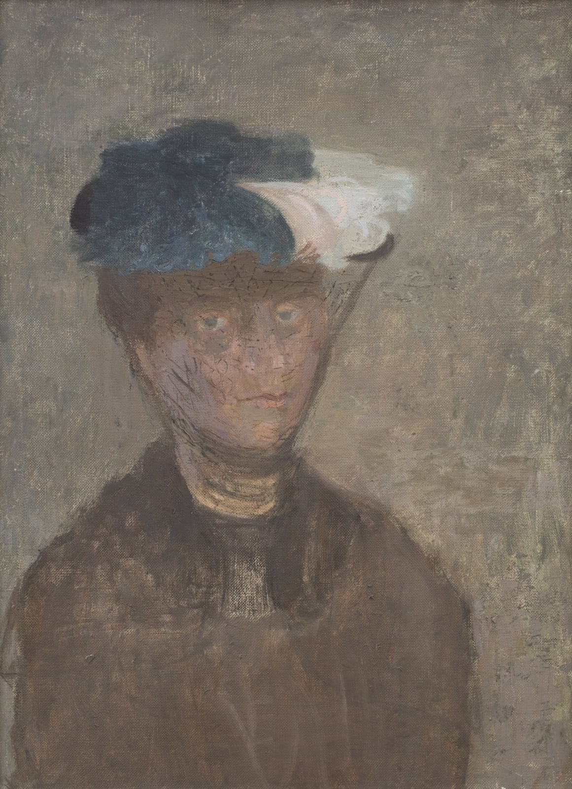 Mary Potter, Self-Portrait in Hat, 1953