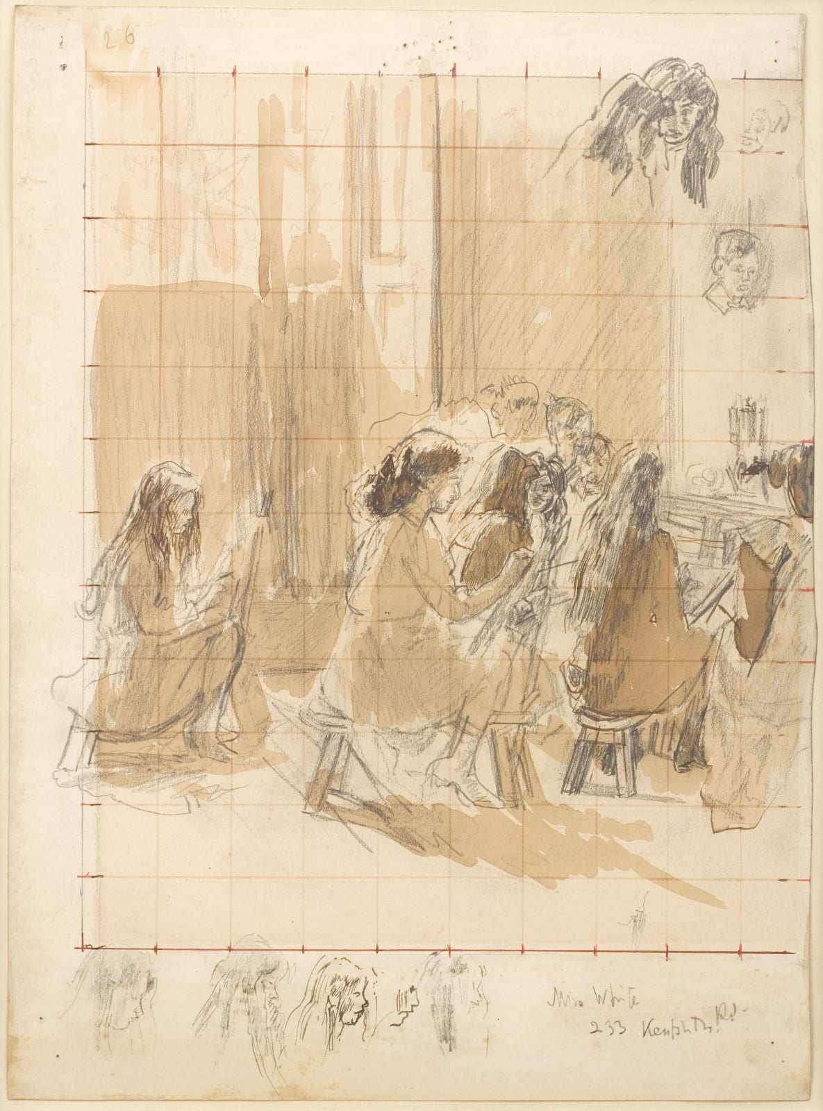 Walter Sickert, The Drawing Class, 1912, c.