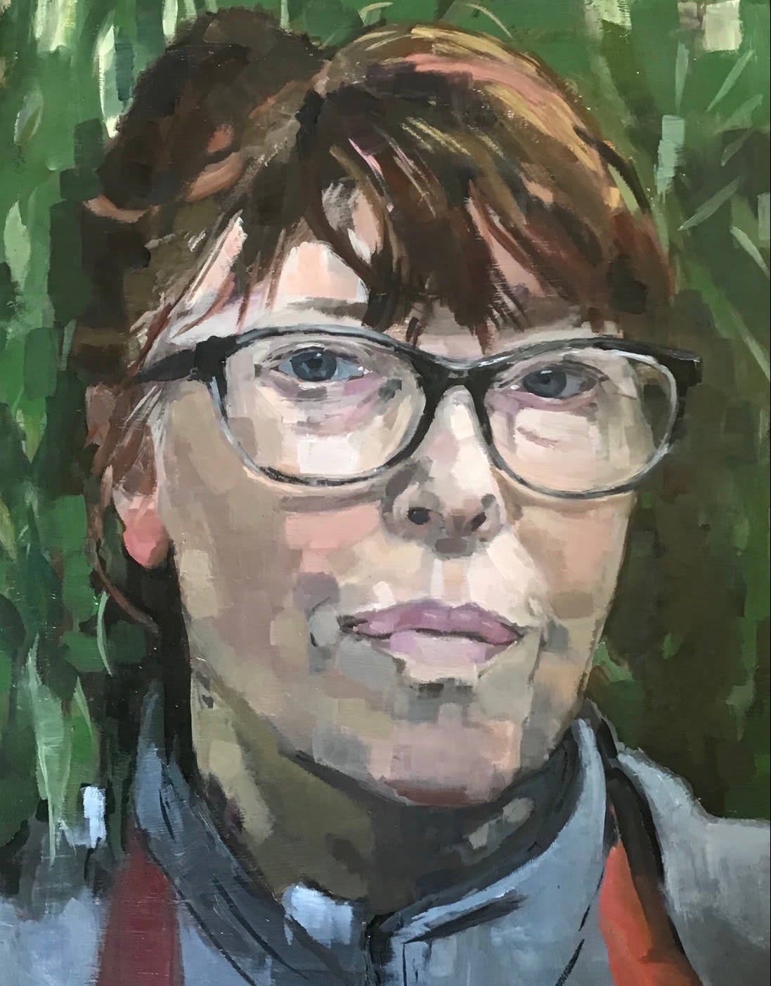 Oonagh O’ Toole, Self portrait with glasses, 2023