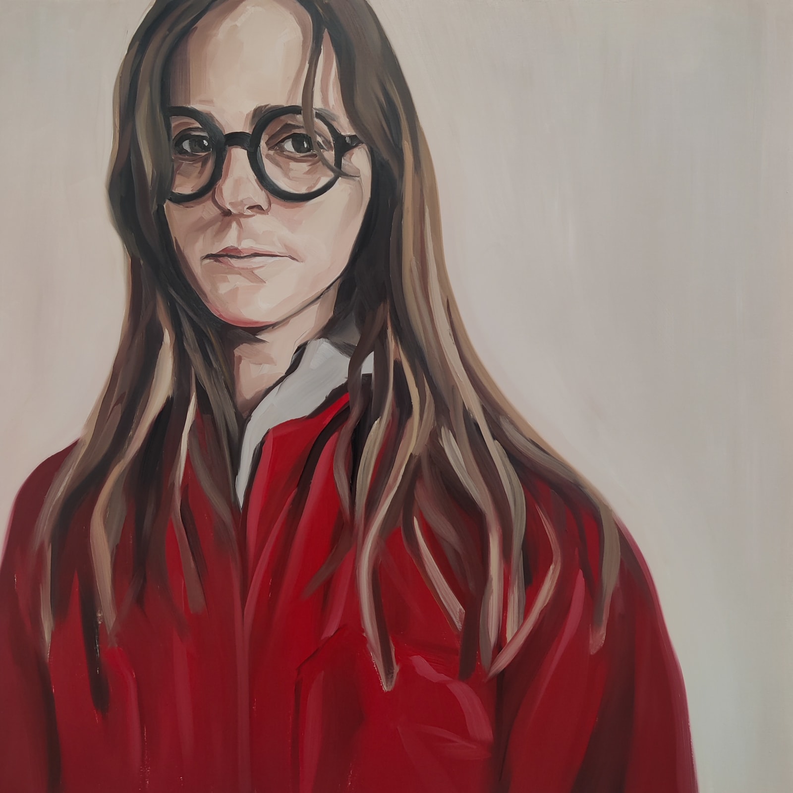 Harriet Selka, Last self portrait in my Edinburgh studio, 2023