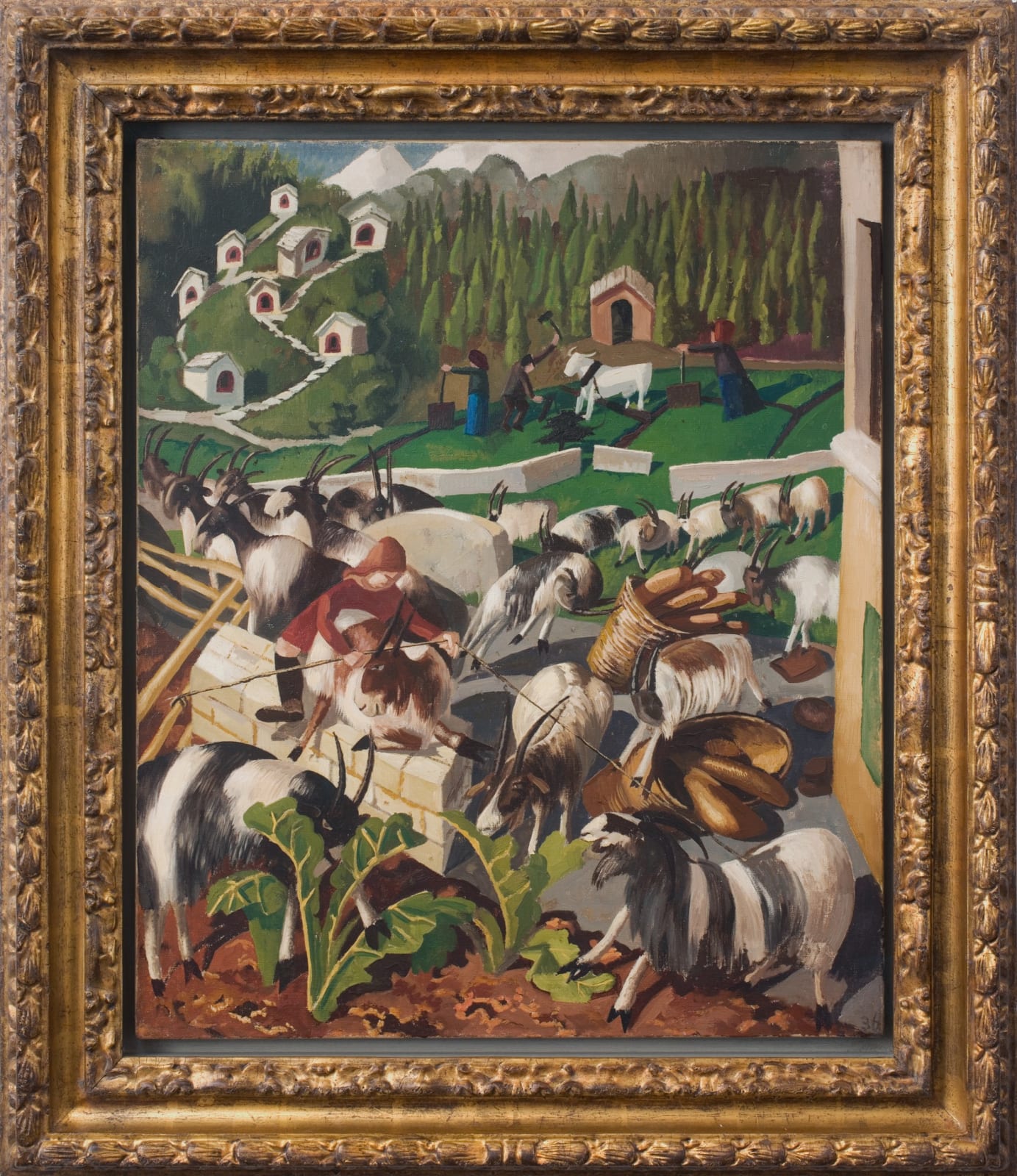 Sir Stanley Spencer, Goats, Switzerland, 1936