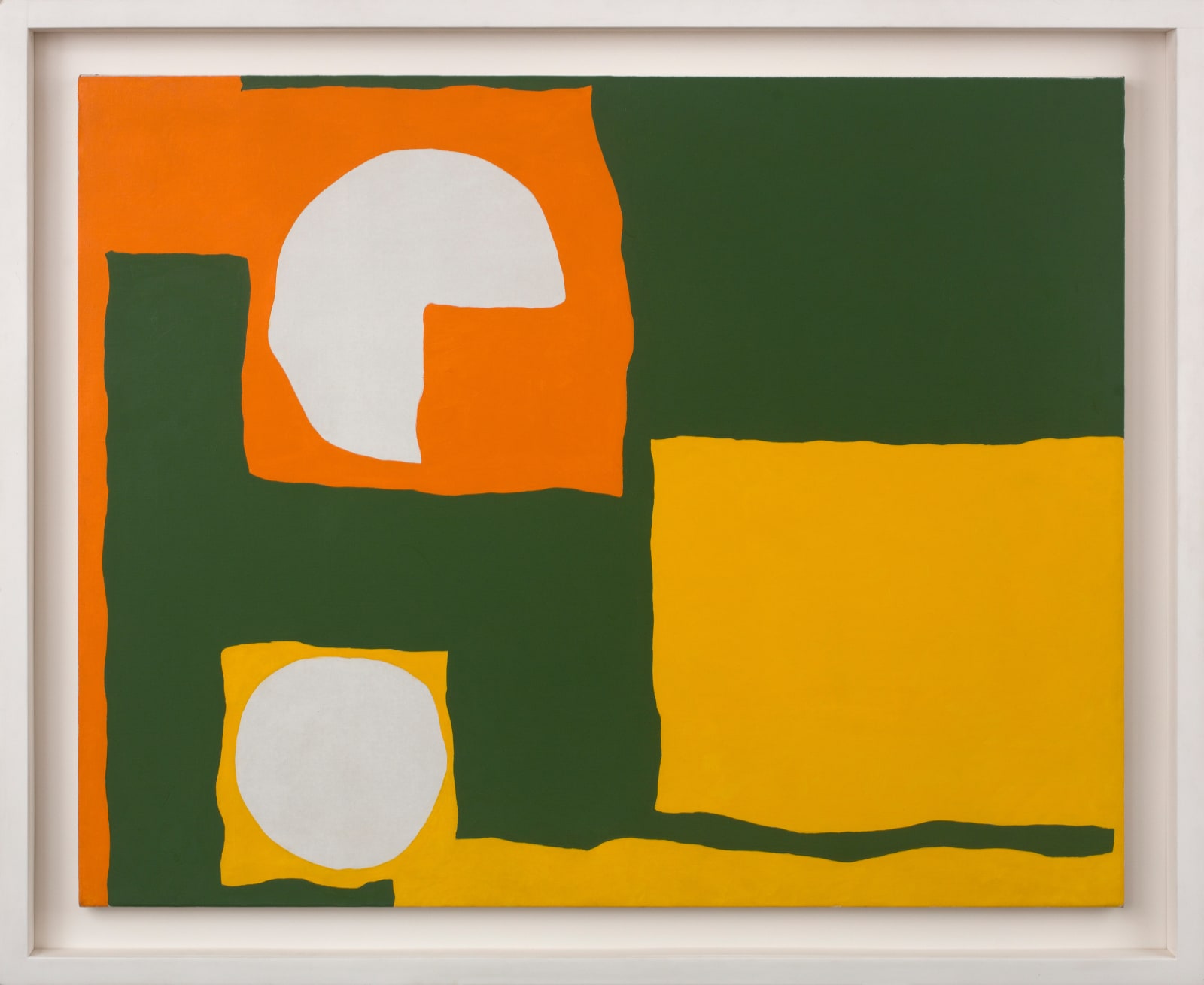Patrick Heron, Orange, yellow, dull green and white : August 1965, 1965