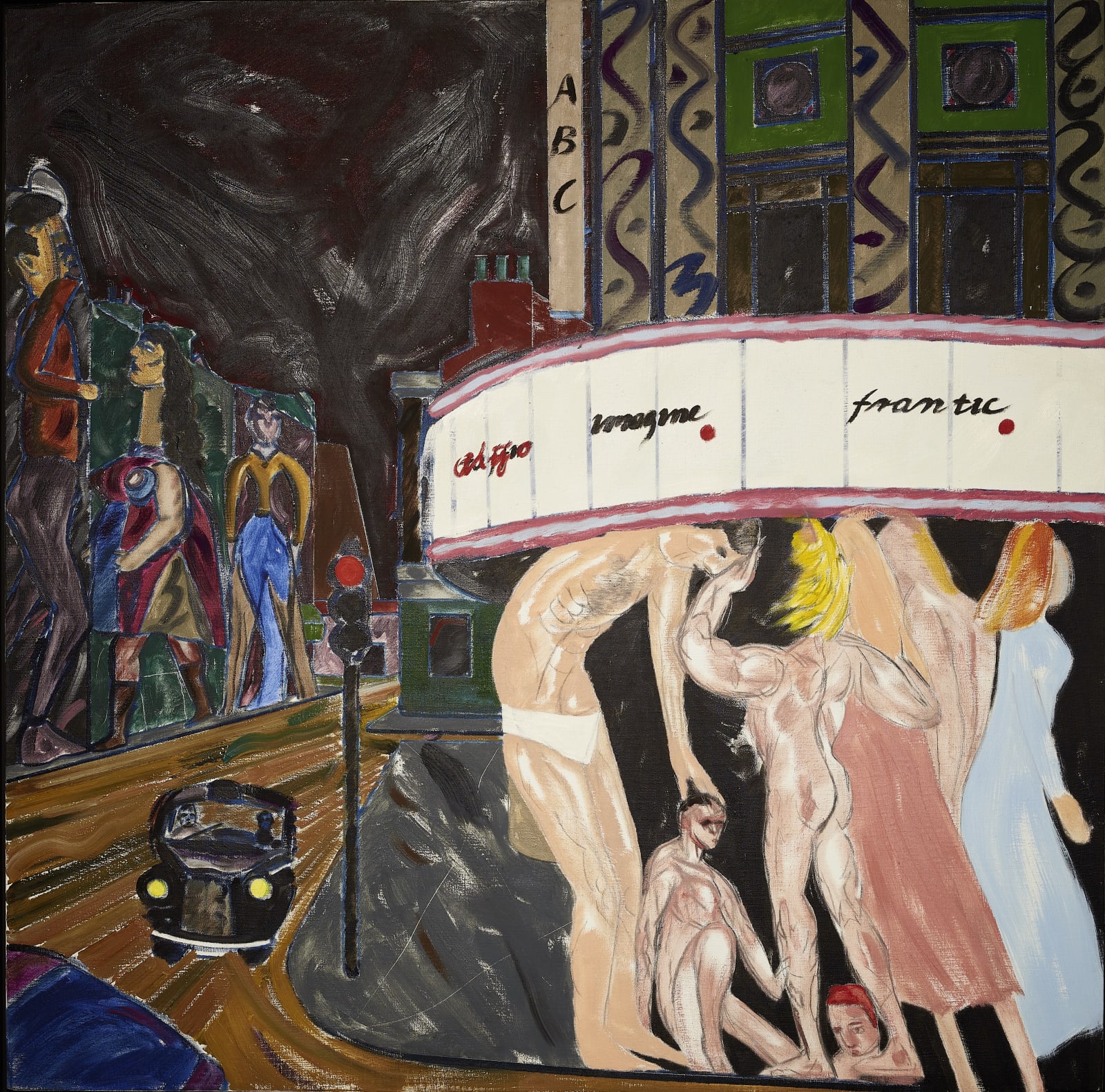 R. B. Kitaj, Fulham Road Cinema Bathers, 1988