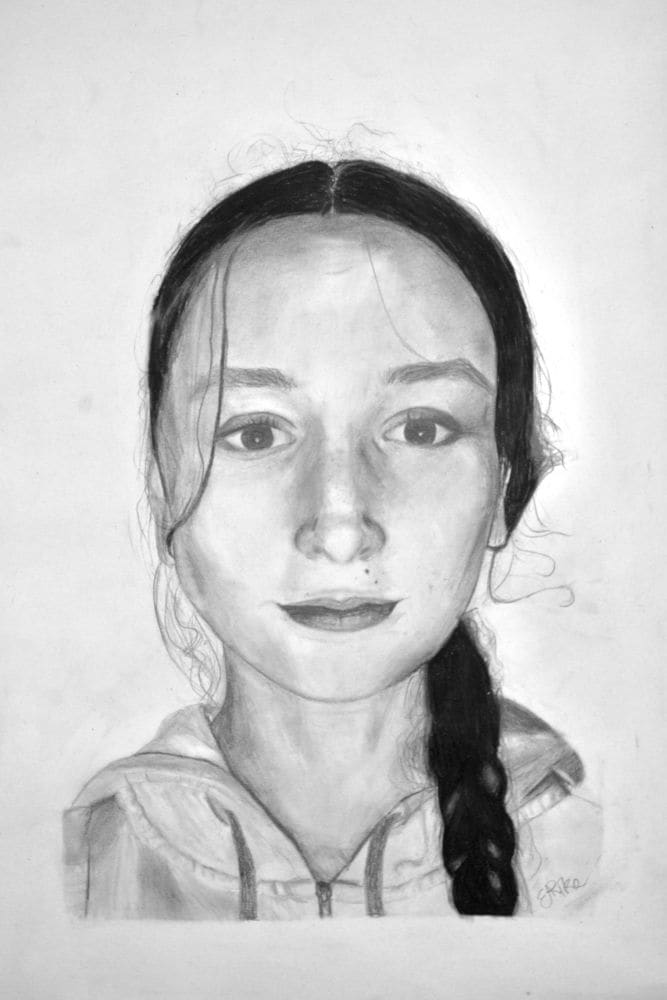 Elen Pike, Lockdown Self-Portrait, 2021