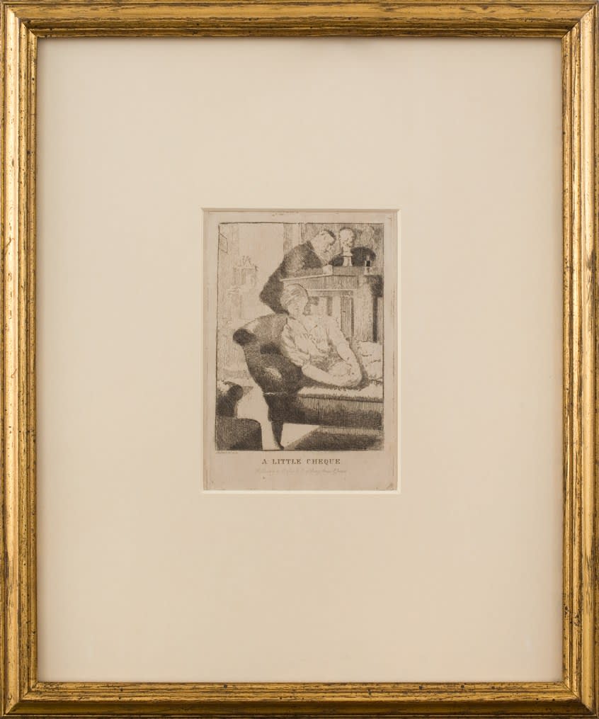 Walter Sickert, A Little Cheque (The Small Plate), 1915