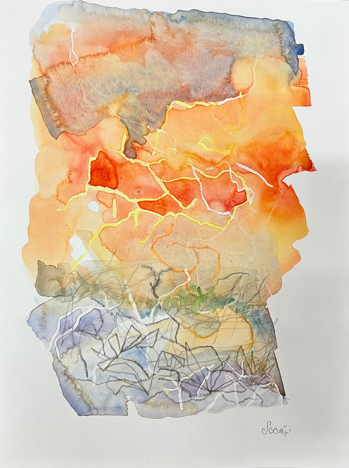 Sam Scott, Deep Song, Canyon Wall , 2024