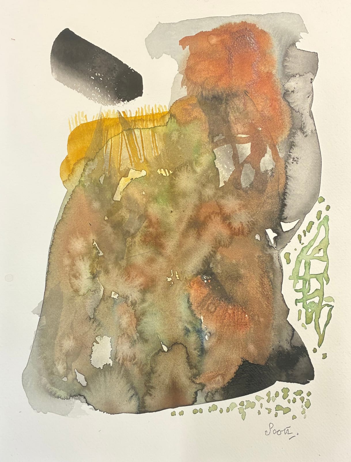 Sam Scott, Autumn Yellow Explosions, 2023