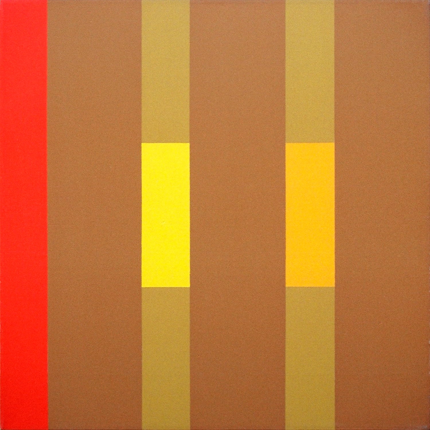 Oli Sihvonen, 3 x 3 Series, #62, Yellow, Ochre, Red, 1975