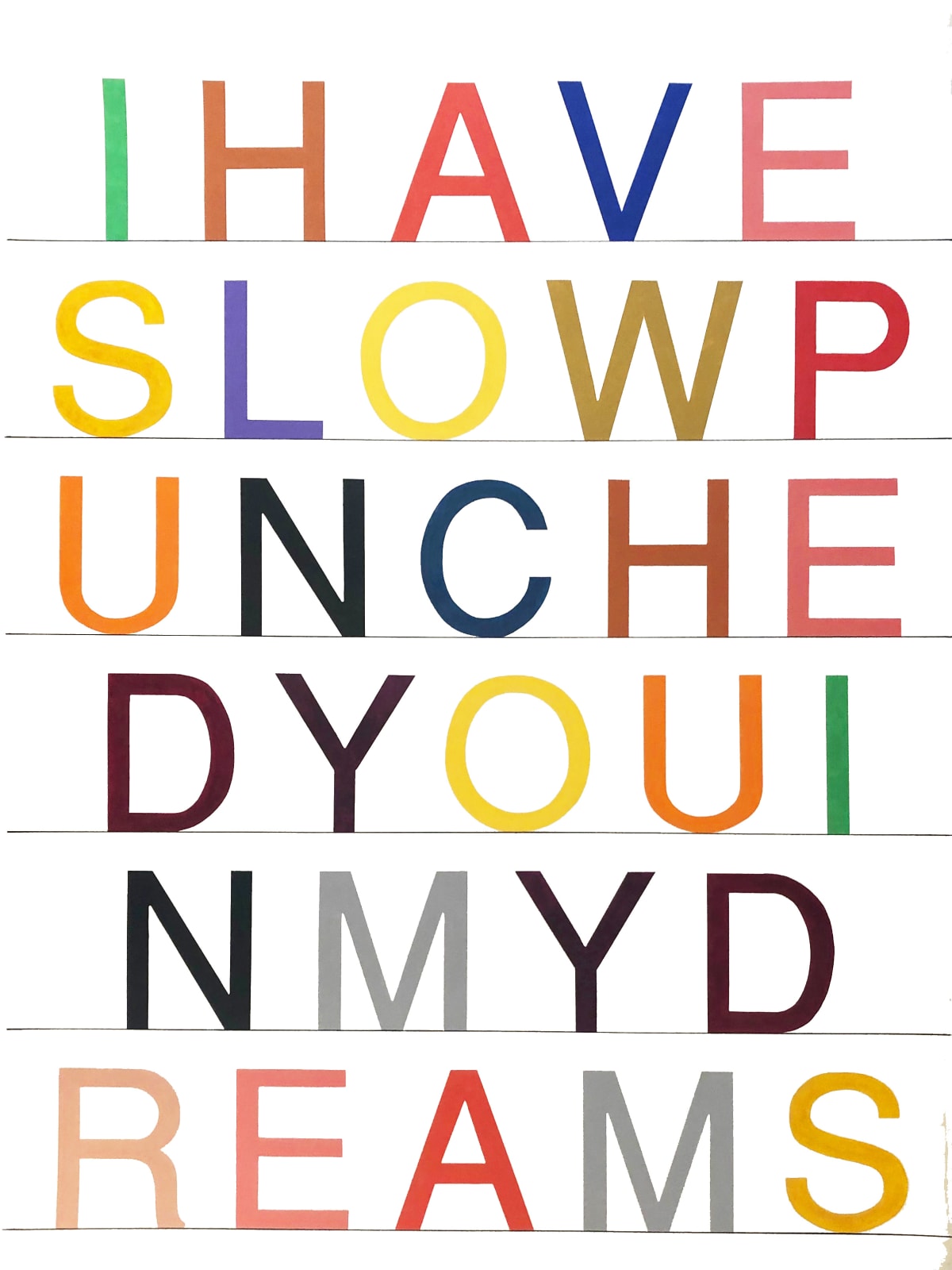 Rachael McCully, I Have Slow Punched You In My Dreams, 2019