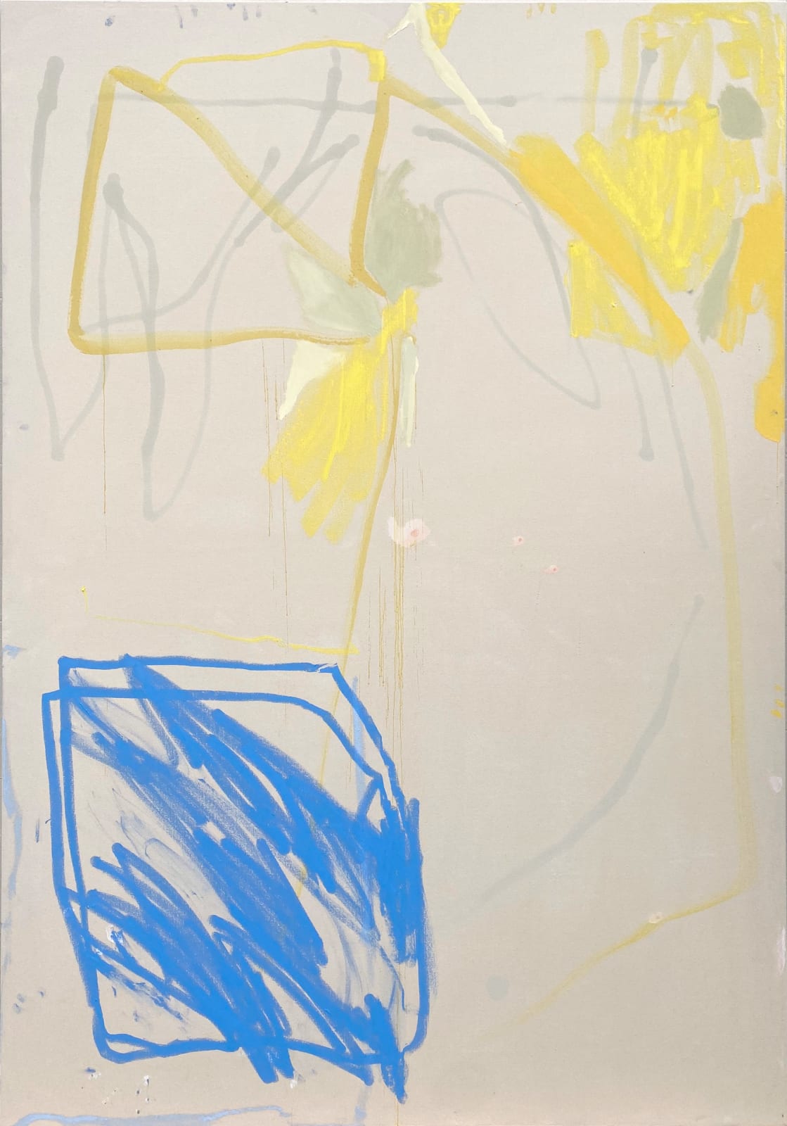 Gabriele Herzog, Blaues Quadrat/Blue Square, 2020