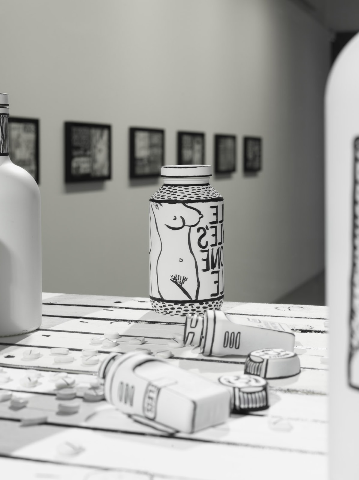 Mary Reid Kelley and Patrick Kelley, Pasiphae's Liquor Cabinet, 2014
