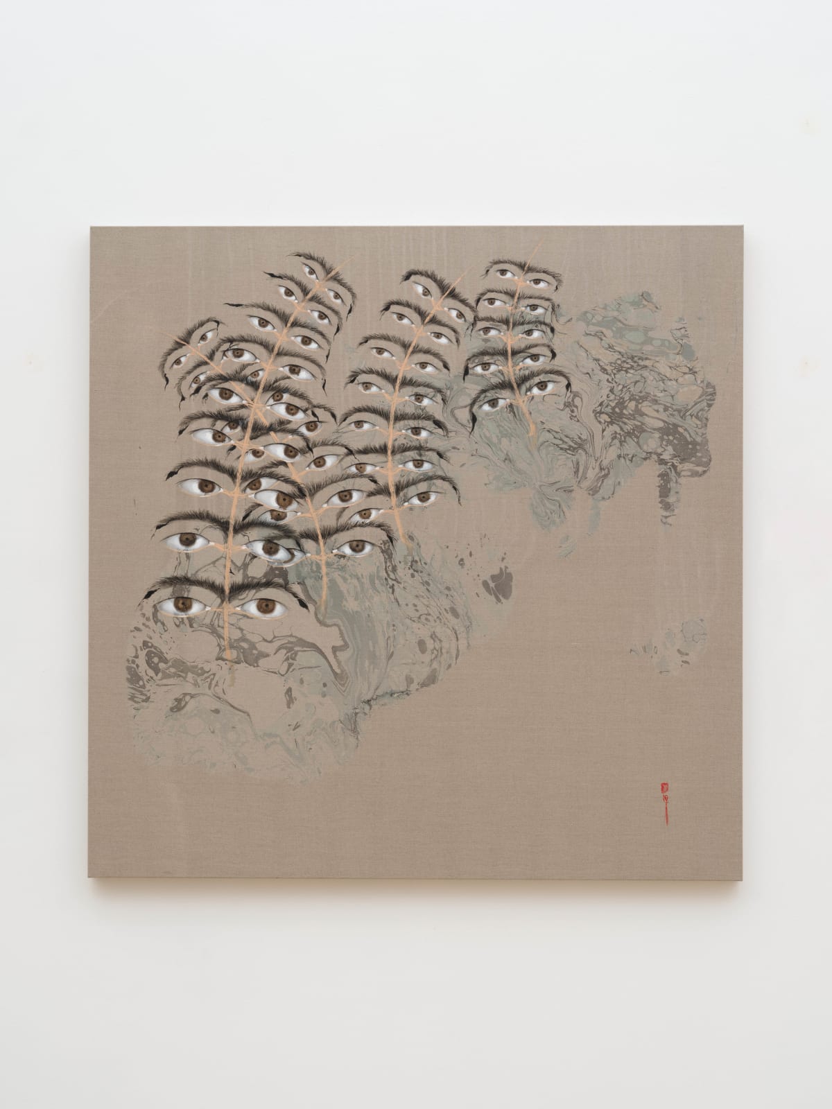 Hayv Kahraman, Eyebrow Field, 2024
