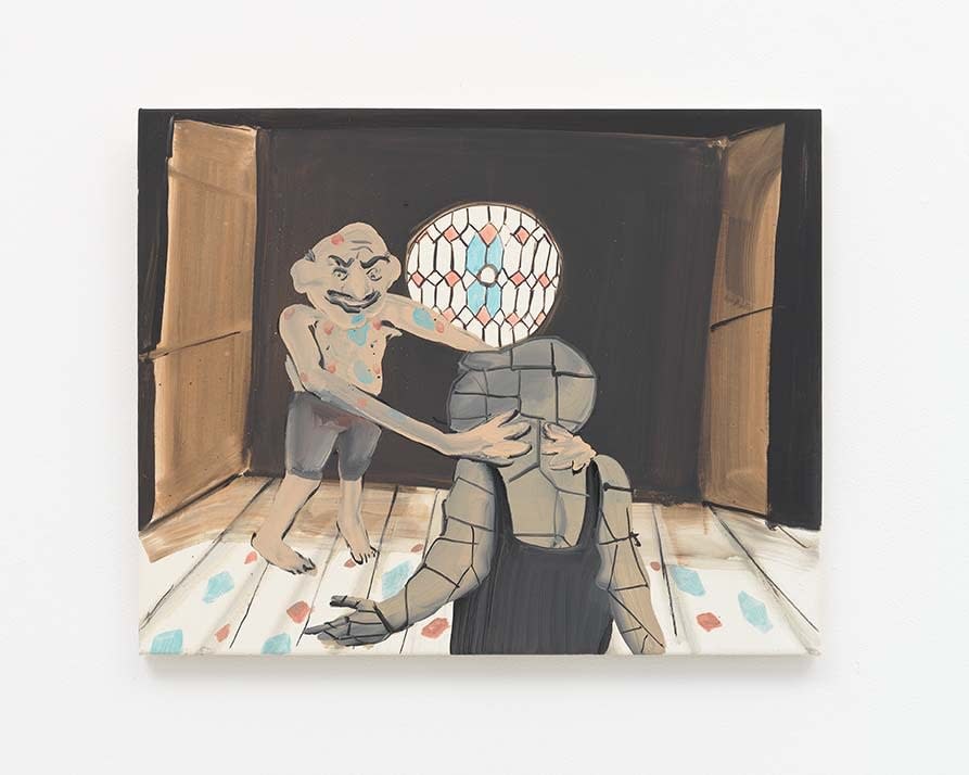 Tala Madani, Strangulation by Stained Glass, 2011