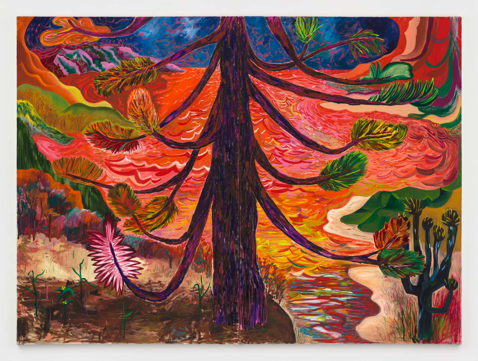 Shara Hughes, Collide, 2022