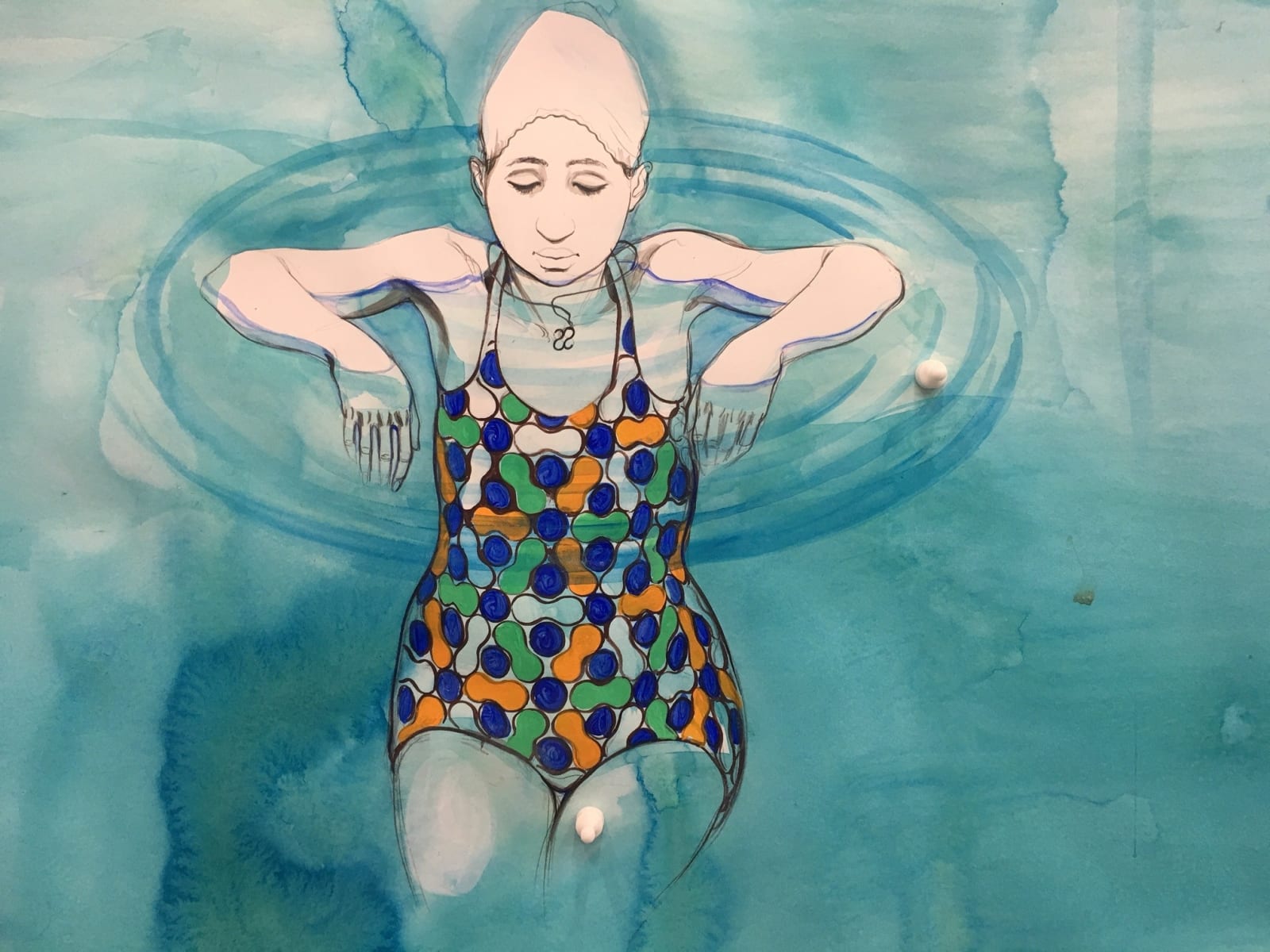 Charles Avery, Untitled (Bathers in the Memory of Conchious-Ness), 2016