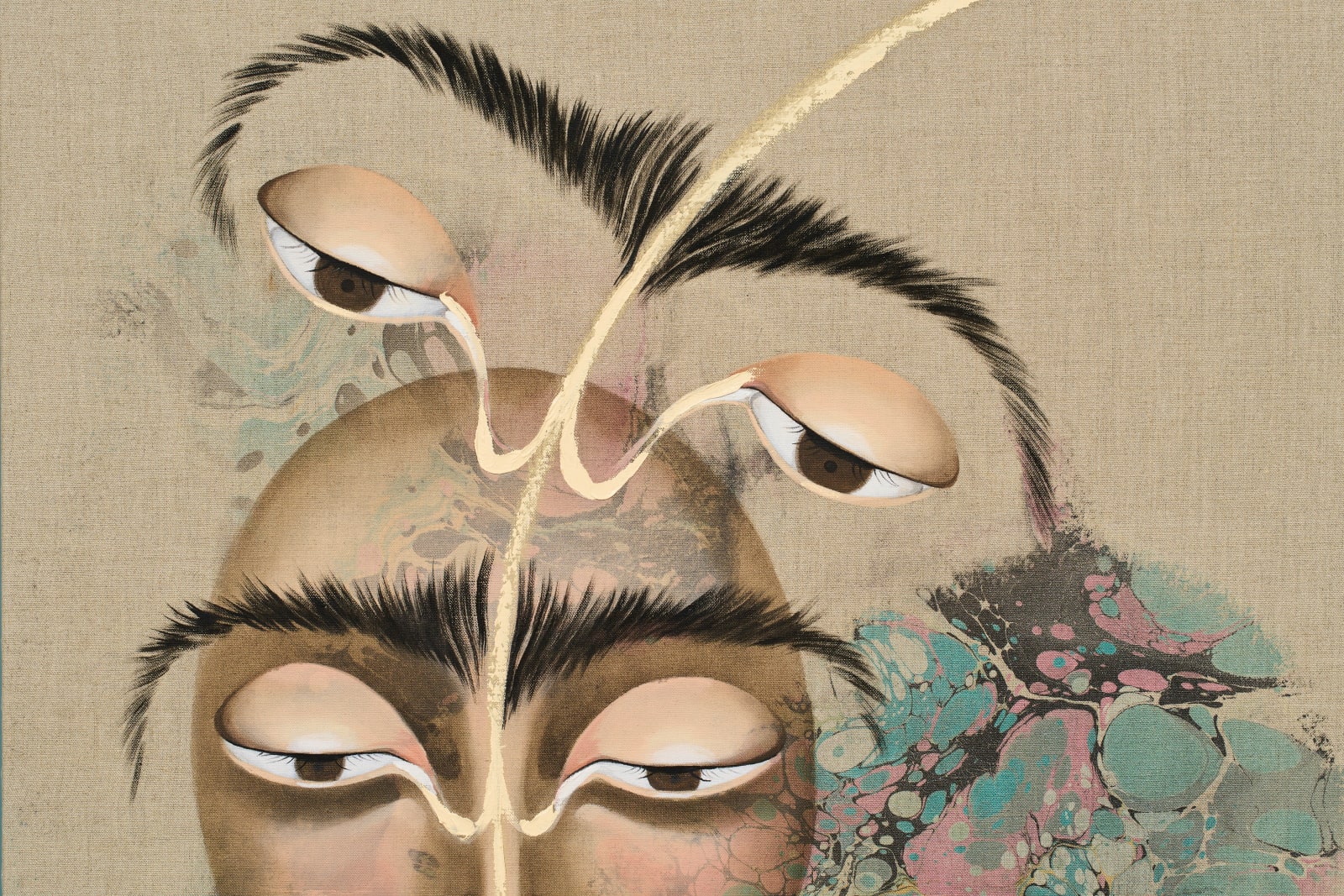 Hayv Kahraman, Look Me in the Eyes, No. 5, 2023